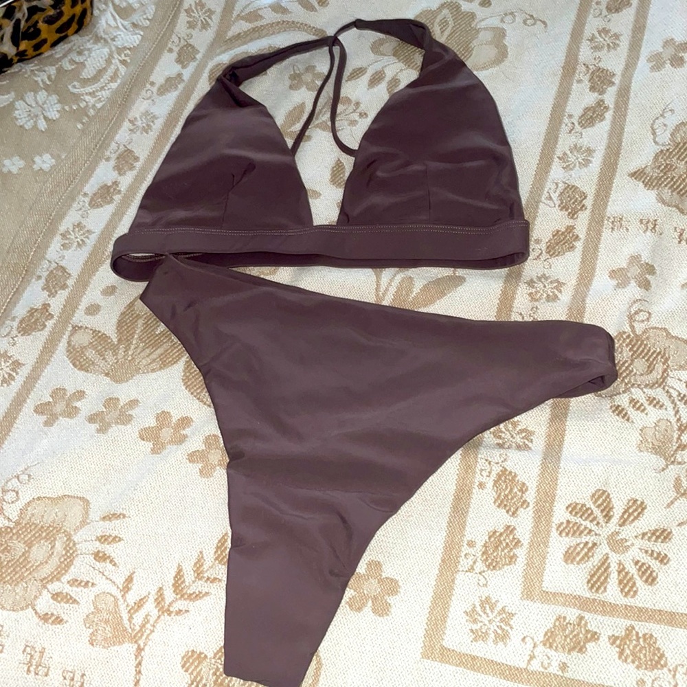 Thong High Cut Bikini NWOT